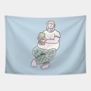 Cuddly Boy Orc Tapestry