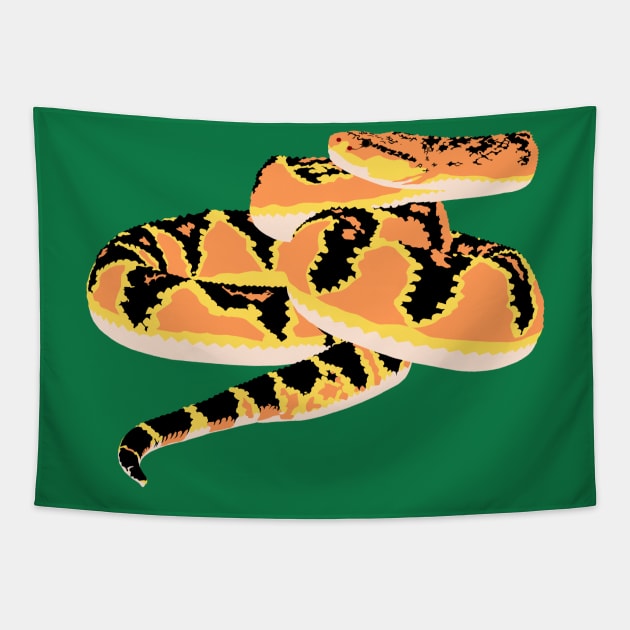 South American Bushmaster Tapestry by stargatedalek