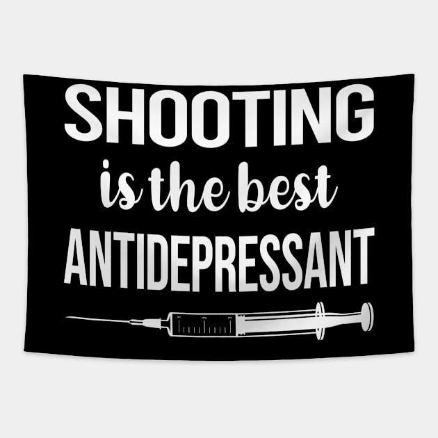 Antidepressant Shooting Tapestry by symptomovertake