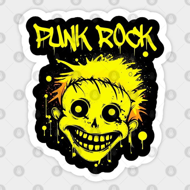 Punk Rocker Trippy Face - Punk Rock