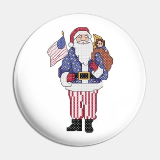 All American Santa Claus Pin
