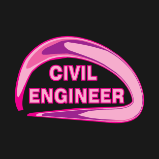 Pink Civil Engineer T-Shirt