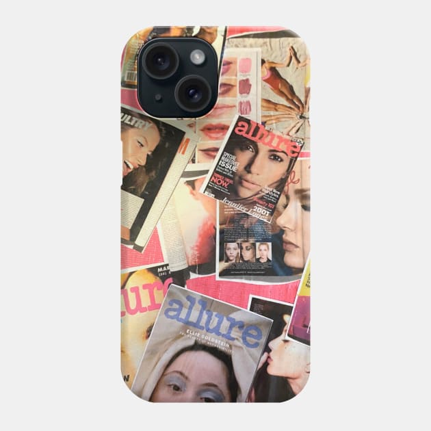 Aesthetic Pink Magazine Collage Phone Case by courtneylgraben