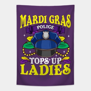 Mardi Gras Police Tapestry