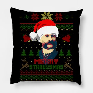 Johan Strauss Merry Straussmas Pillow