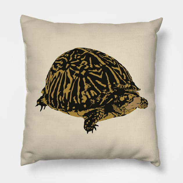 Florida Box Turtle Pillow by stargatedalek