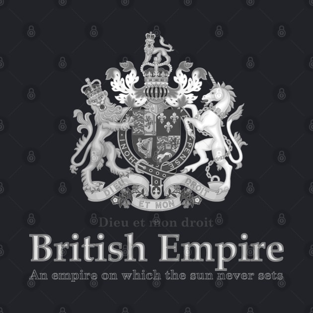 British Empire - black and white coat of arms by Madi's shop