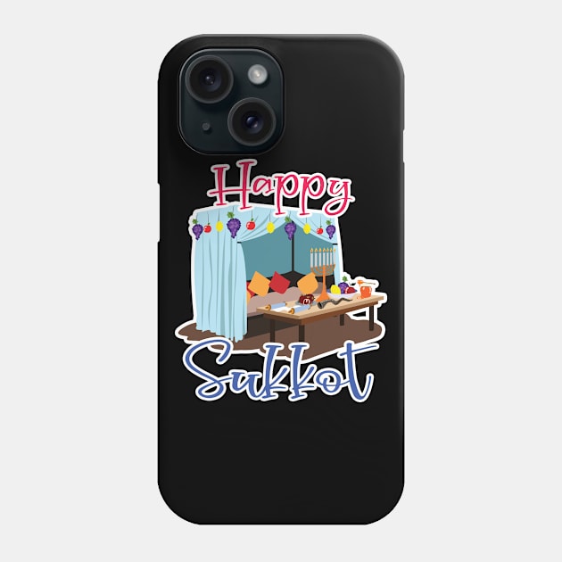 Happy Sukkot - Festival Of Tabernacles, Jewish Holiday Gift For Men, Women & Kids Phone Case by Art Like Wow Designs