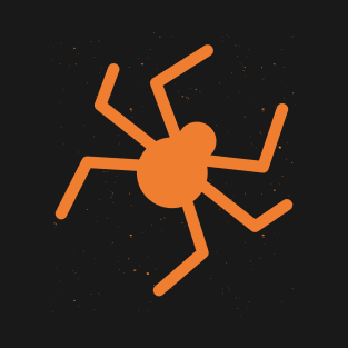 Orange silhouette of a Grim Reaper T-Shirt