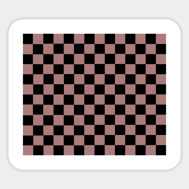 black and pink checkered