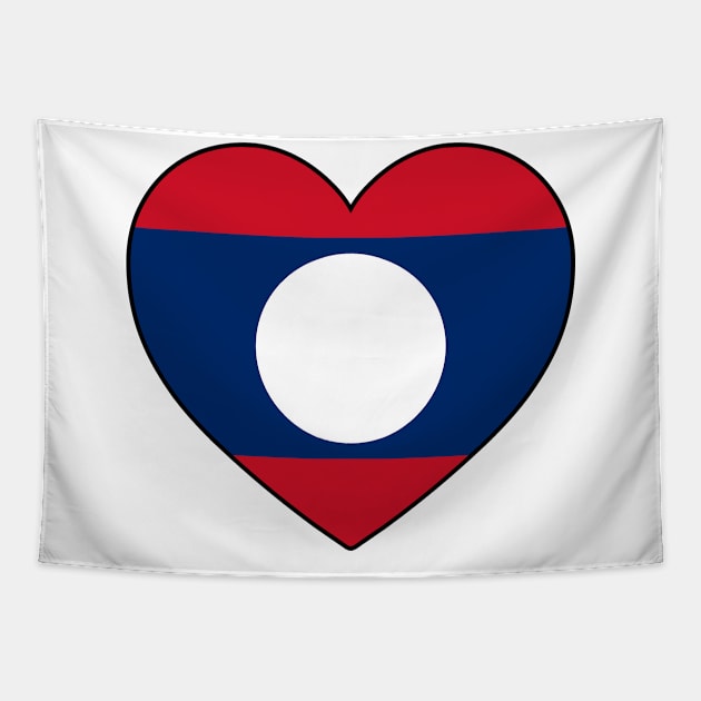 Heart - Laos Tapestry by Tridaak