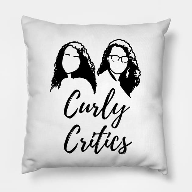 Logo Vertical Pillow by Curly Critics Pod