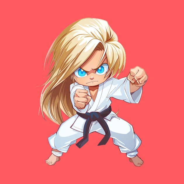 Karate Chibi Girl by JunkyDotCom