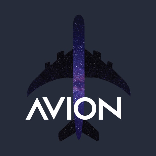 Avion Aircraft with Cosmos Background by Avion