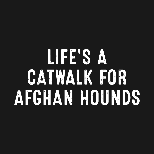 Life's a Catwalk for Afghan Hounds by trendynoize