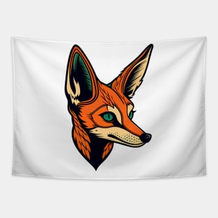 Tatto style fox Tapestry