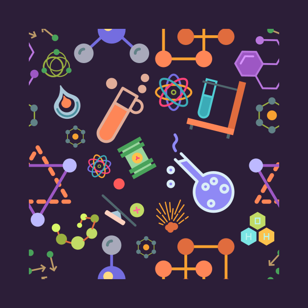 Chemistry Science Pattern by MoPaws