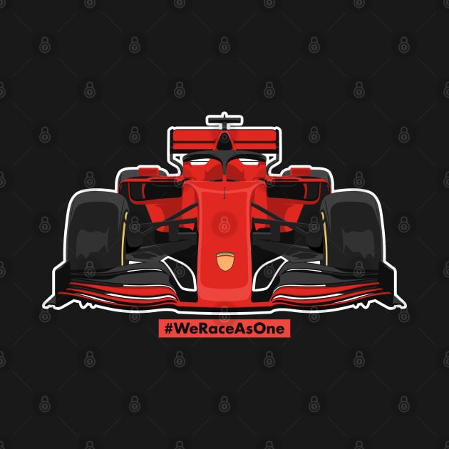 Formula car one 1 f we race as one red racing by creative.z