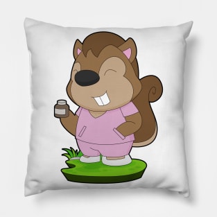 Squirrel Nurse Medicine Pillow