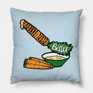 Vegans Taste Better (Carrots) Pillow