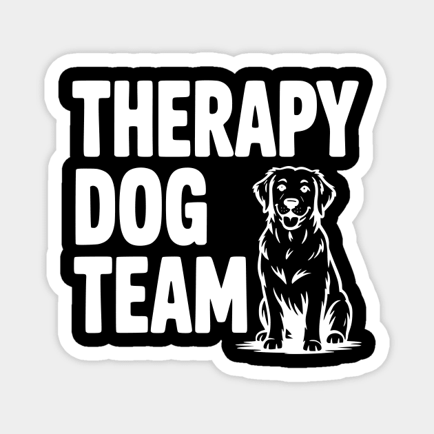 Therapy Dog Team Magnet by Frank Ring