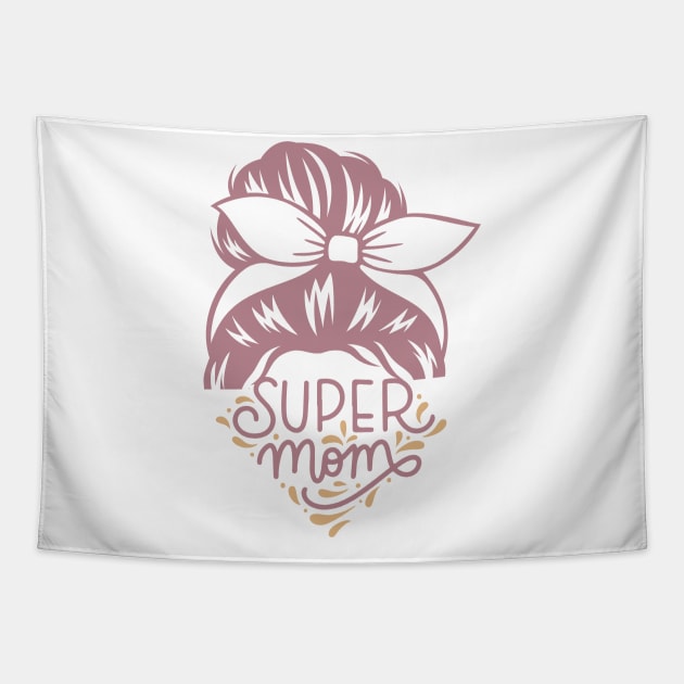 Super Mom Tapestry by pokymike