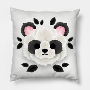 Panda of leaves Pillow