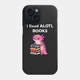 Cute Axolotl Book Lover Gifts Phone Case