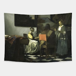 Stolen Art - The Concert by Johannes Vermeer Tapestry