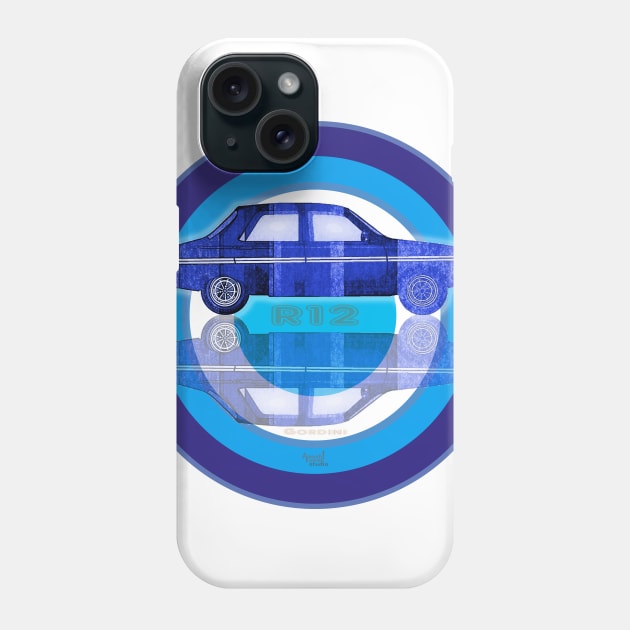 Renault 12 Gordini on target Phone Case by AaaahEeeekStudio