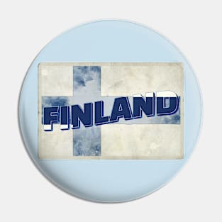 Finland vintage style retro souvenir Pin