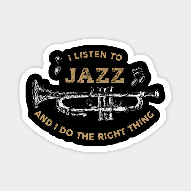 Jazz Music Lover Magnet by All-About-Words