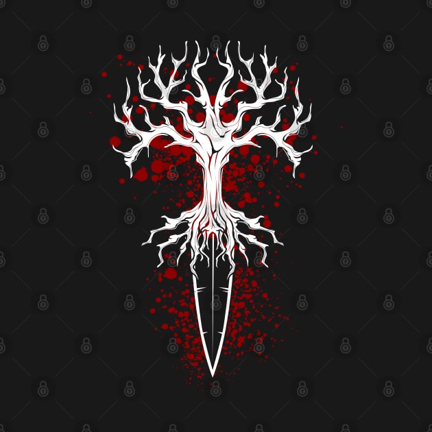 Bloody Viking dagger and Yggdrasil by Modern Medieval Design