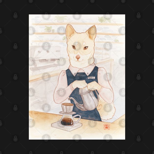 Barista Shiba Sakurako by aMIYAKOm