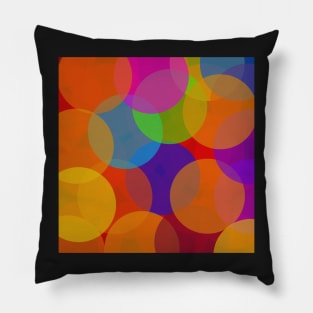 bright colorful pop art pattern Pillow