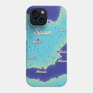 Map Of Spain Phone Case