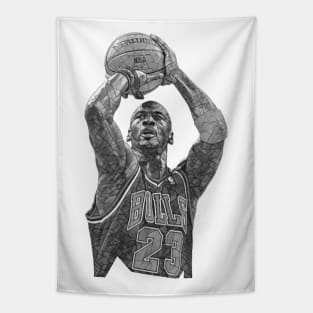 Michael Jordan Classic Mosaic Tapestry