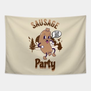 Sausage Party Grill Time Tapestry