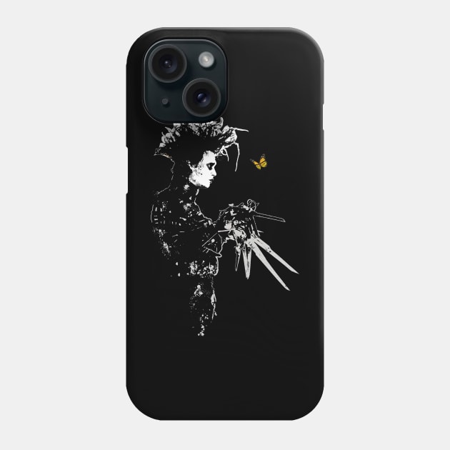 Edward Scissorhands retro Phone Case by CelestialCharmCrafts