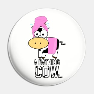 A Bathing Cow Pin