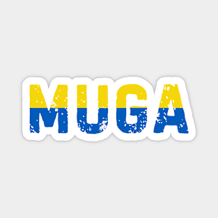 MUGA Make Ukraine Great Again Ukraine Flag Vintage Magnet