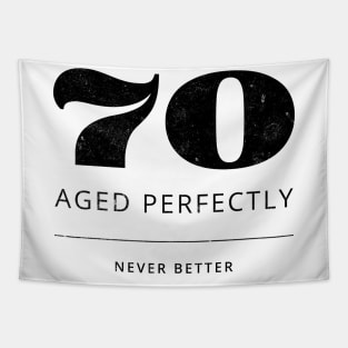 Funny 70th Birthday Quote Tapestry