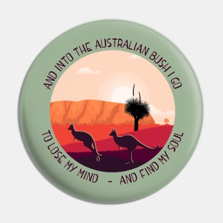 The Australian Outback, Aussie Bush Shirt, Australian Souvenir Pin