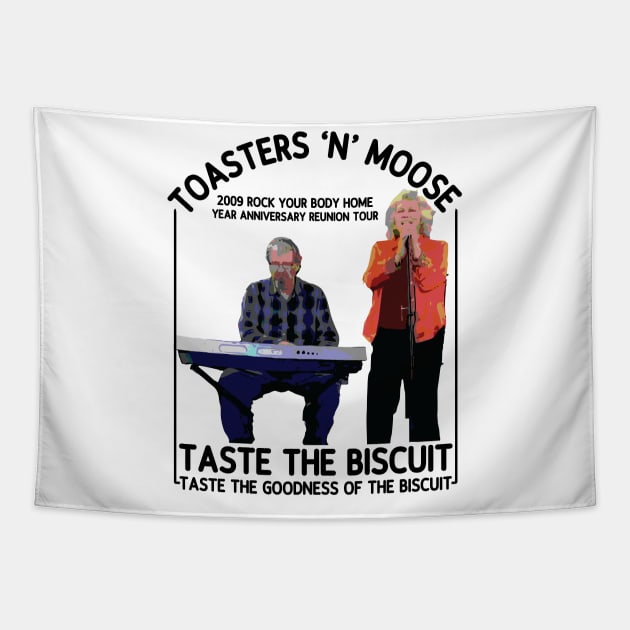 Taste the Biscuit // Toasters "N" Moose Tapestry by Trendsdk