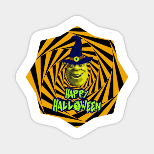 Funny Halloween Shrek Meme Magnet