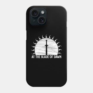 At the Blade of Dawn (White): Fantasy Design Phone Case