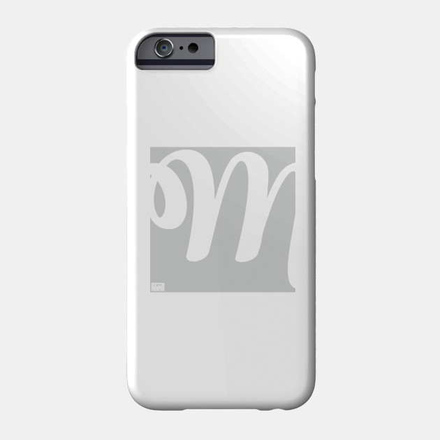 letter m elegant cursive calligraphy initial monogram cursive