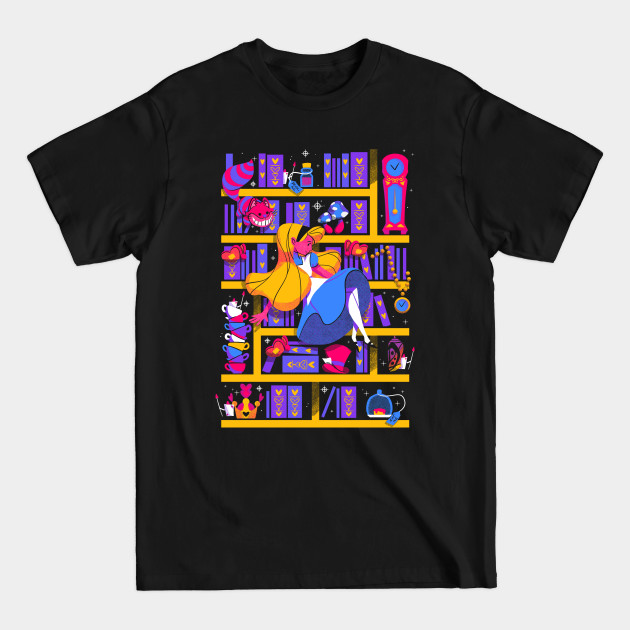 Disover Library of Wonder - Alice In Wonderland - T-Shirt