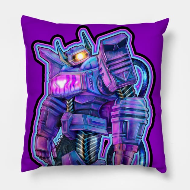 cyber-shock-punk-wave : Pillow by sniperdusk