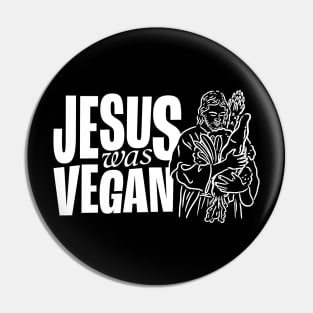 Vegan Jesus Pin